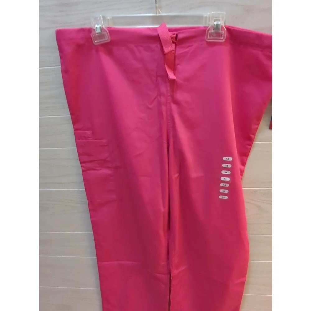 Chreokee dark pink scrubs top pants set women M Medium w/tags cargo pants w/MARK